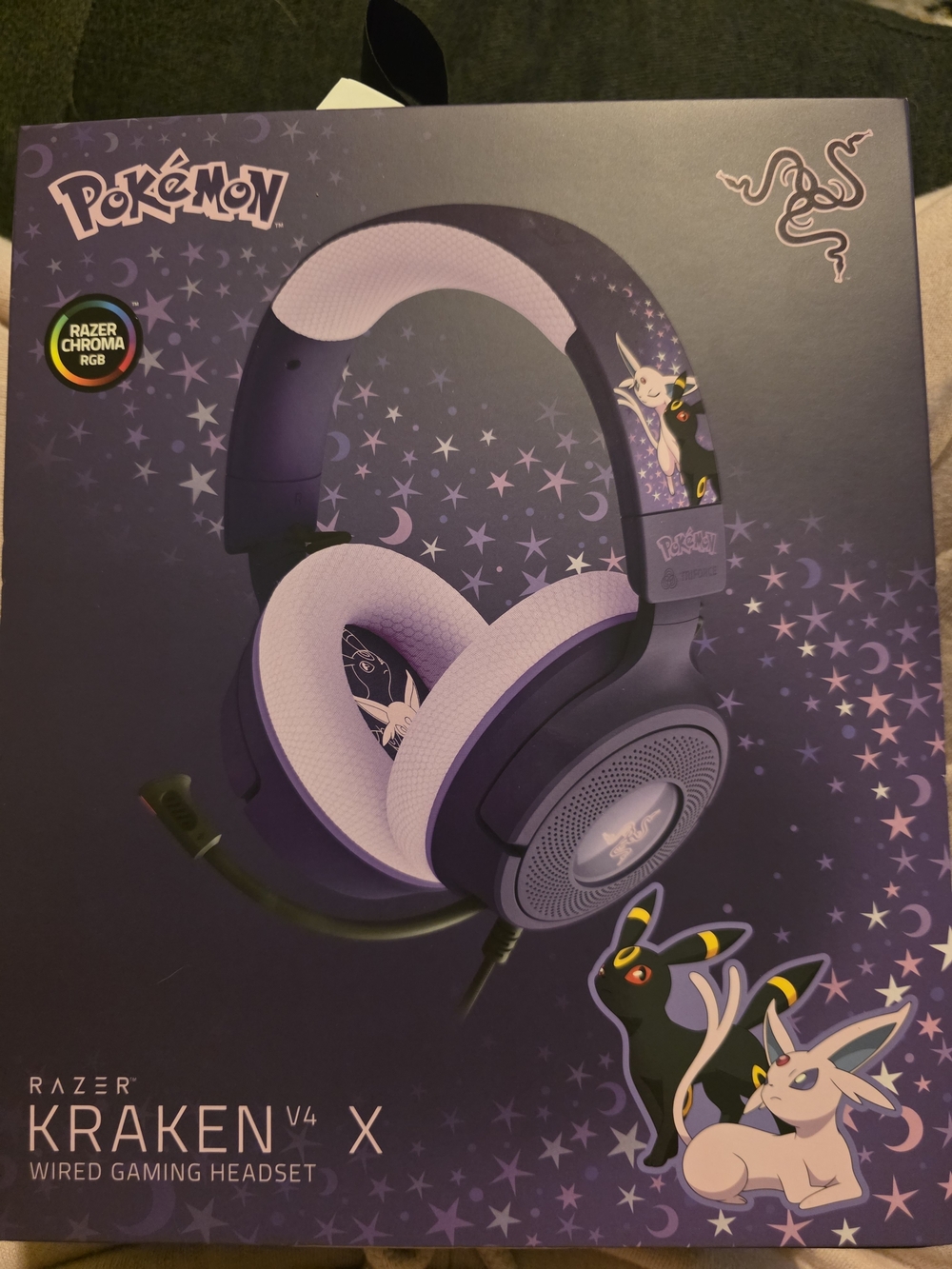 Razer Kraken V4 X Pokémon Gaming Headset — Umbreon/Espeon